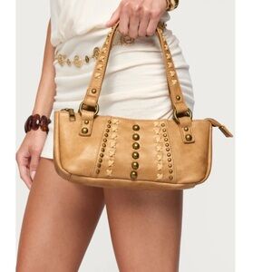 Tan Studded Women's Handbag